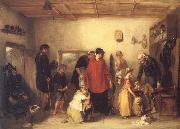 Paul Falconer Poole The Emigrant's Departure oil painting